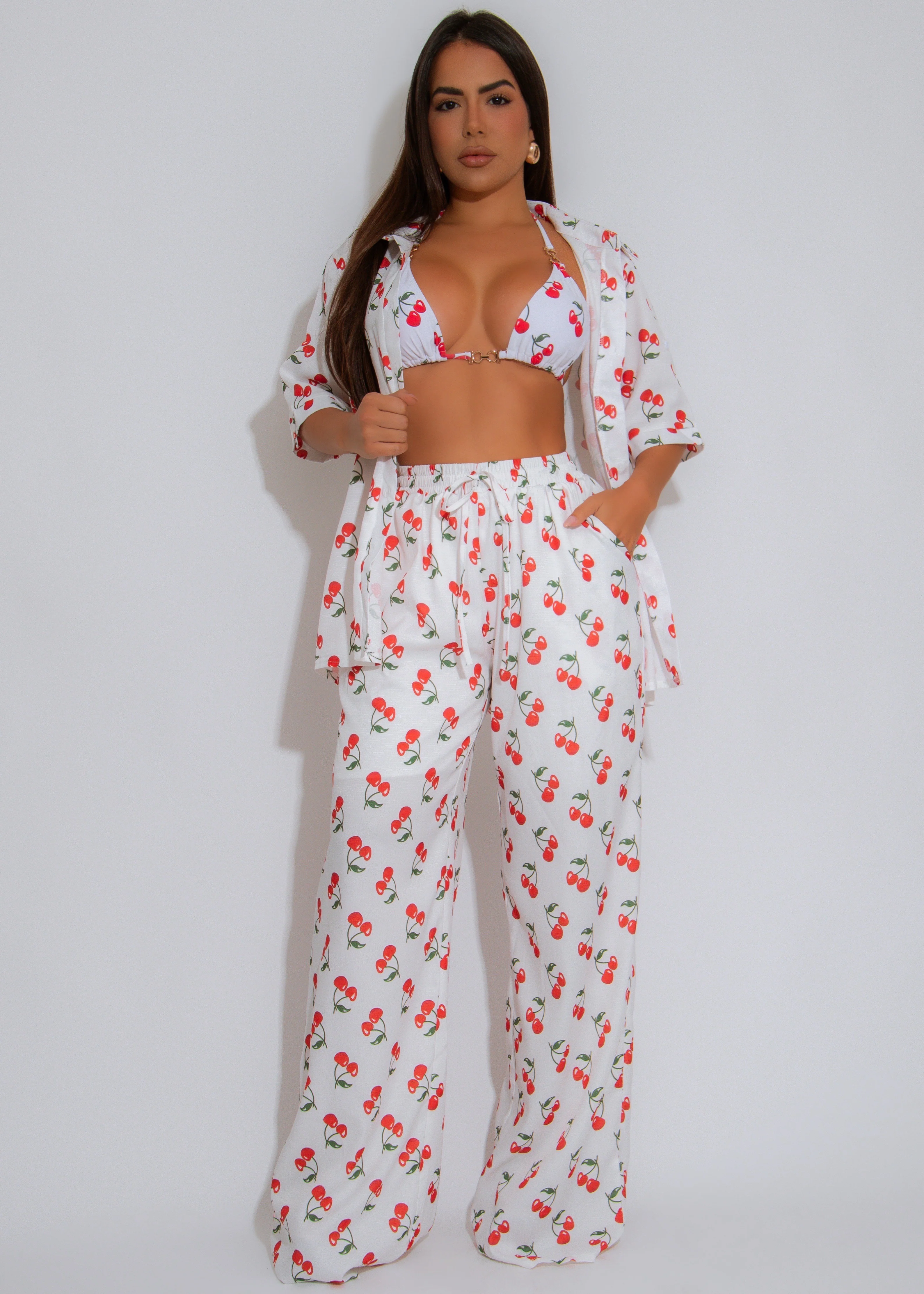 Cherry Bomb Bikini White - Image 5