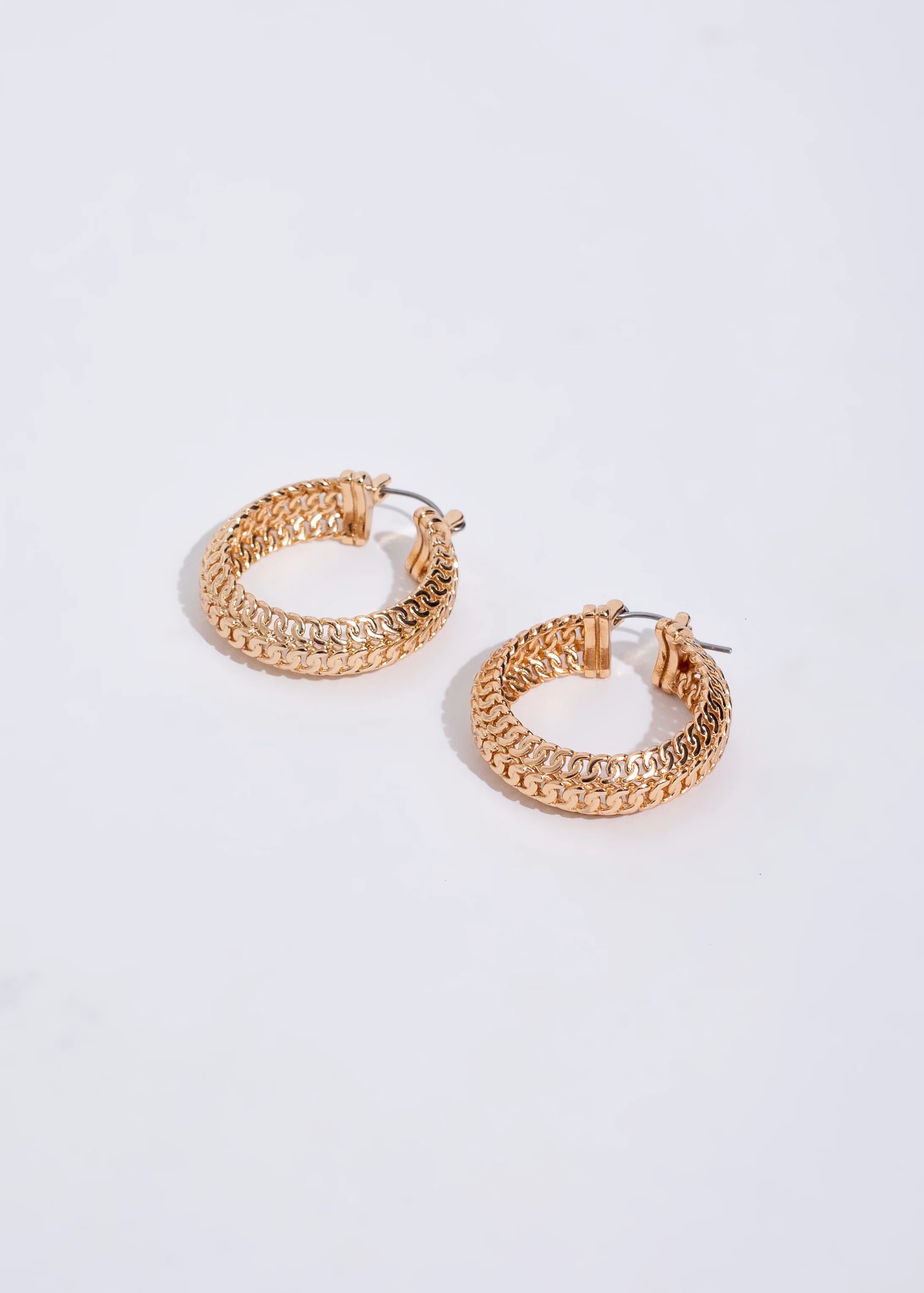 Crazy City Earrings Gold - Image 3