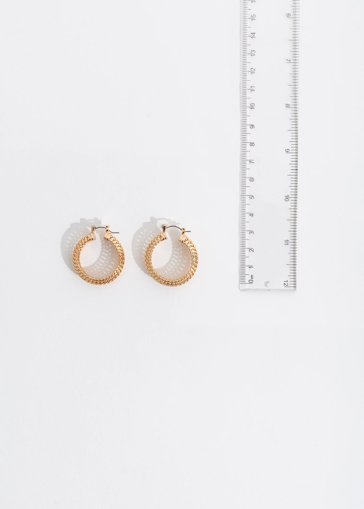 Crazy City Earrings Gold - Image 4