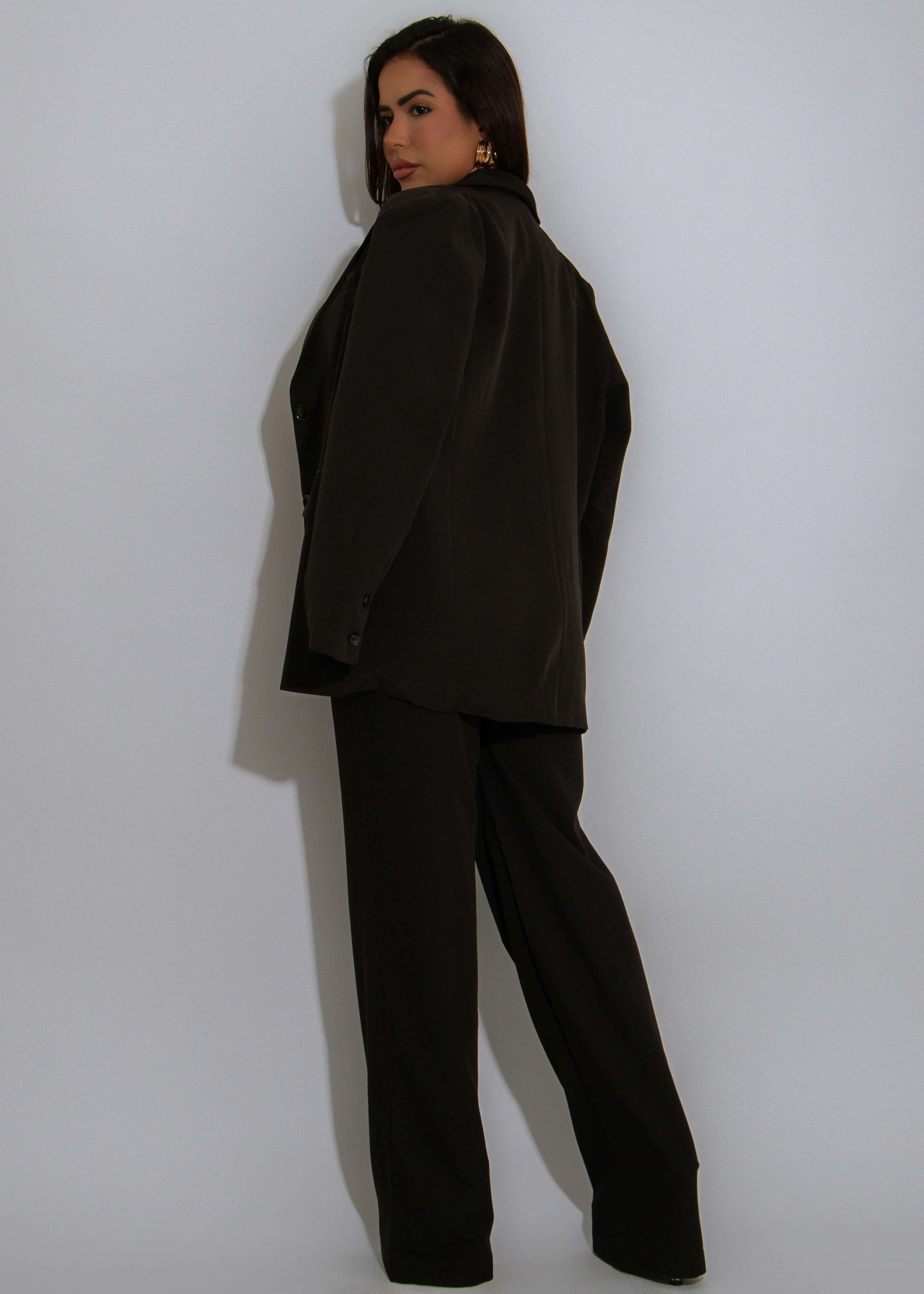 My True Passion Floral Crop Top Black - Image 5